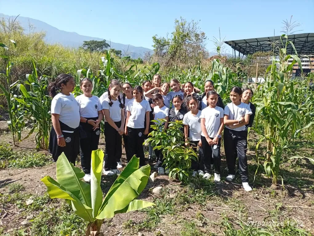 Visita guiada de primaria al huerto escolar